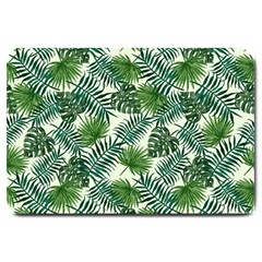 Leaves Tropical Wallpaper Foliage Large Doormat  by Pakrebo