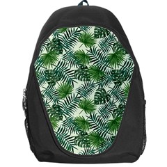 Leaves Tropical Wallpaper Foliage Backpack Bag by Pakrebo