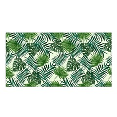 Leaves Tropical Wallpaper Foliage Satin Shawl