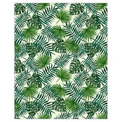 Leaves Tropical Wallpaper Foliage Drawstring Bag (small) by Pakrebo