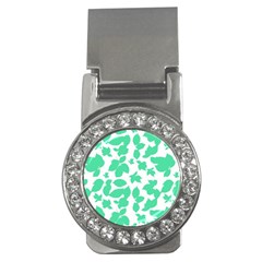 Botanical Motif Print Pattern Money Clips (CZ) 