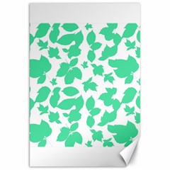 Botanical Motif Print Pattern Canvas 20  x 30 