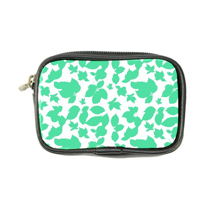 Botanical Motif Print Pattern Coin Purse