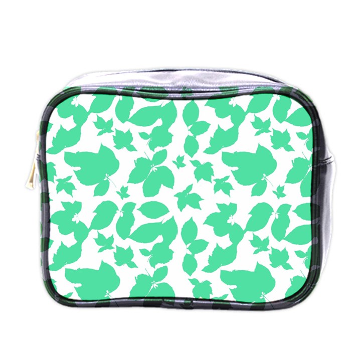 Botanical Motif Print Pattern Mini Toiletries Bag (One Side)