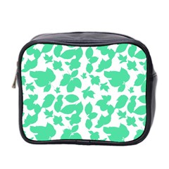 Botanical Motif Print Pattern Mini Toiletries Bag (Two Sides)