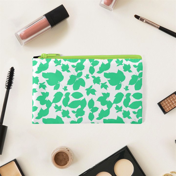 Botanical Motif Print Pattern Cosmetic Bag (XS)