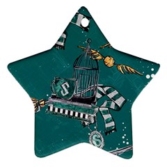 Slytherin Pattern Star Ornament (two Sides) by Sobalvarro