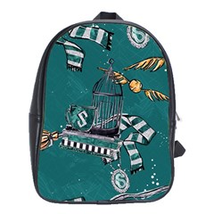 Slytherin Pattern School Bag (xl) by Sobalvarro