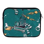 Slytherin Pattern Apple iPad 2/3/4 Zipper Cases Front