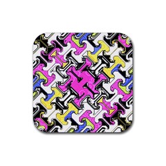 Justanotherabstractday Rubber Coaster (square)  by designsbyamerianna