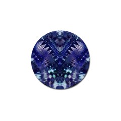 Blue Fractal Lace Tie Dye Golf Ball Marker (10 Pack) by KirstenStar