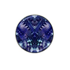 Blue Fractal Lace Tie Dye Hat Clip Ball Marker (10 Pack) by KirstenStar