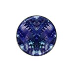 Blue Fractal Lace Tie Dye Hat Clip Ball Marker (10 pack) Front