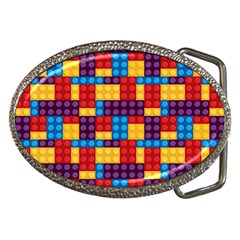 Lego Background Game Belt Buckles by Mariart