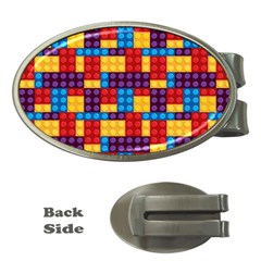 Lego Background Game Money Clips (oval)  by Mariart