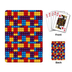 Lego Background Game Playing Cards Single Design (rectangle) by Mariart