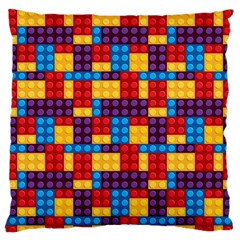 Lego Background Game Large Cushion Case (two Sides) by Mariart