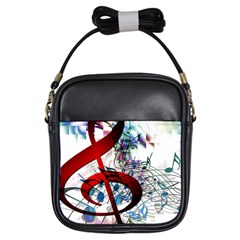 Music Treble Clef Sound Girls Sling Bag