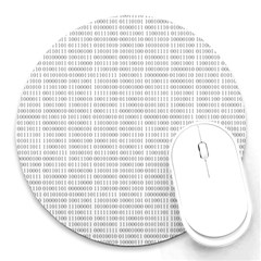 Binary Background Round Mousepads by Bajindul