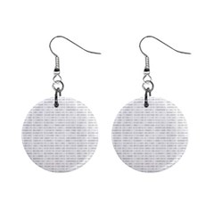 Binary Background Mini Button Earrings by Bajindul