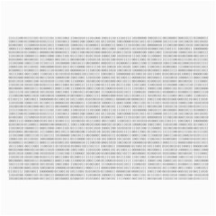 Binary Background Large Glasses Cloth (2 Sides) by Bajindul