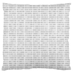 Binary Background Large Cushion Case (one Side) by Bajindul