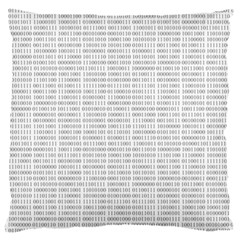 Binary Background Standard Flano Cushion Case (one Side) by Bajindul