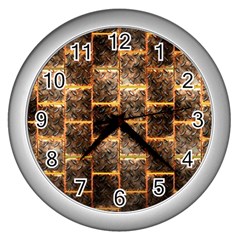 Wallpaper Iron Wall Clock (silver) by HermanTelo