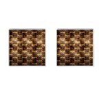 Wallpaper Iron Cufflinks (Square) Front(Pair)