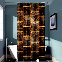 Wallpaper Iron Shower Curtain 36  X 72  (stall)  by HermanTelo