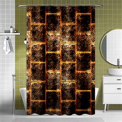 Wallpaper Iron Shower Curtain 48  X 72  (small) 