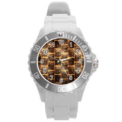 Wallpaper Iron Round Plastic Sport Watch (l) by HermanTelo