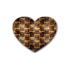 Wallpaper Iron Rubber Coaster (heart) 