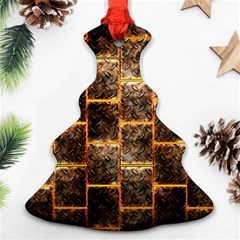 Wallpaper Iron Christmas Tree Ornament (two Sides)