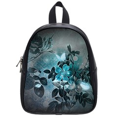 Elegant Floral Design With Butterflies School Bag (small) by FantasyWorld7