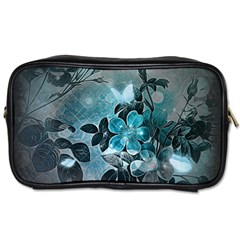 Elegant Floral Design With Butterflies Toiletries Bag (two Sides) by FantasyWorld7