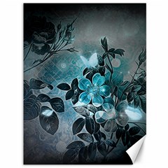 Elegant Floral Design With Butterflies Canvas 36  X 48  by FantasyWorld7