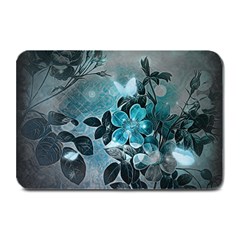 Elegant Floral Design With Butterflies Plate Mats