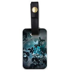 Elegant Floral Design With Butterflies Luggage Tag (one Side) by FantasyWorld7