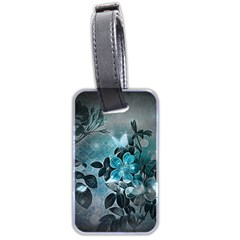 Elegant Floral Design With Butterflies Luggage Tag (two Sides) by FantasyWorld7