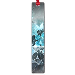 Elegant Floral Design With Butterflies Large Book Marks