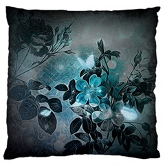 Elegant Floral Design With Butterflies Standard Flano Cushion Case (One Side)