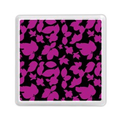 Dark Botanical Motif Print Pattern Memory Card Reader (square) by dflcprintsclothing