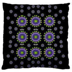 Lilies And Decorative Stars Of Freedom Standard Flano Cushion Case (One Side)