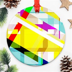 1980s Insired Ornament (round) by designsbyamerianna