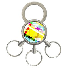 1980s Insired 3-ring Key Chain by designsbyamerianna