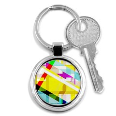 1980s Insired Key Chain (round) by designsbyamerianna