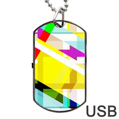 1980s Insired Dog Tag Usb Flash (one Side) by designsbyamerianna