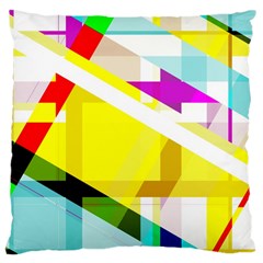 1980s Insired Large Cushion Case (two Sides) by designsbyamerianna