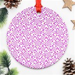 Crazypink Round Ornament (Two Sides) Front